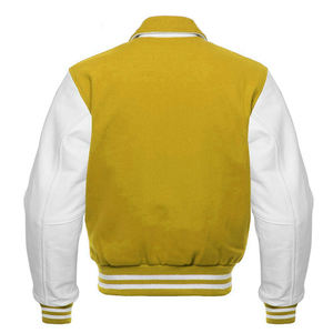 OEM Manufacture Custom logo Blank Plain <b>Varsity</b> <b>Jacket</b> Leather Sleeve Chain Chenille Embroidery <b>Vintage</b> Letterman <b>Varsity</b> <b>Jacket</b> - Product Image 2