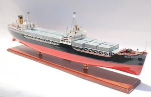 SS Ideal X <b>TANKER</b> Ship Model Wooden Endurance Nautical Decor Gift for Home Hand Painted Cedar Box Vietnam - Product Image 3