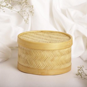 Cajas de bambú naturales para regalos, caja tejida a mano de tamaño pequeño, colores personalizados, respetuosas con el medio ambiente, 100% - Product Image 5