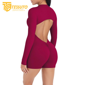 Trajes de Baño Personalizados de Una Pieza, Mono Deportivo para Gimnasio, Fitness, Yoga, Sexy para Mujer, Mono Deportivo sin Espalda - Product Image 6