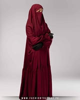 Vente en gros de robes musulmanes pour femmes, designs personnalisés, tissu polyester de qualité supérieure, modeste, grande taille, respirant, séchage rapide, manches à volants élastiques