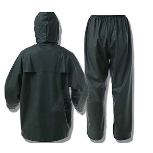 Haute qualité respirant printemps hommes imperméable léger durable pluie costumes personnalisé couleur Logo solide 2-en-1 conception - Product Image 2