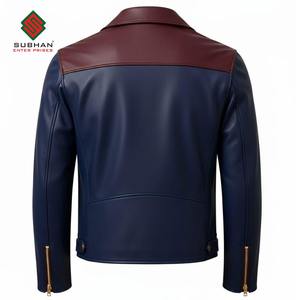 เสื้อแจ็คเก็ตบอมเบอร์หนังสังเคราะห์สำหรับผู้ชาย คุณภาพพรีเมียม สำหรับฤดูหนาว สไตล์ลำลอง คอจีน ซิป แบบเรียบ - Product Image 2