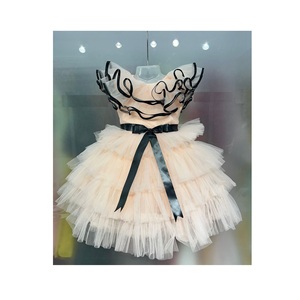 Mới hợp thời trang Thiết kế <span class=keywords><strong>Net</strong></span> vải trẻ em choàng cho bữa tiệc sinh nhật mặc có sẵn với giá bán buôn từ Ấn Độ - Product Image 1