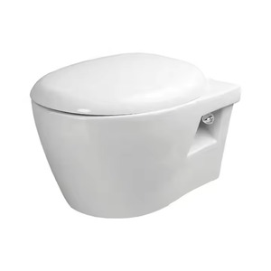 Nouvelle commode sanitaire: WC muraux en céramique de style européen Toilettes de salle de bain combinées, qualité d'exportation au prix le plus bas - Product Image 5