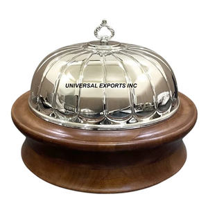 Casserole de luxe de table à double paroi en métal dernière tendance chauffe-plat décoratif en métal vente en ligne - Product Image 4