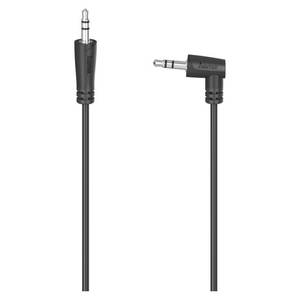 Cable de Audio y Video con Conector Jack 3.5 Negro de 90 Grados y 0.5m de Longitud, Modelo 00205285 - Product Image 1