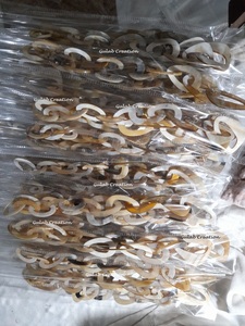 Collar con colgante de cuerno de búfalo natural hecho a mano para mujer, joyería de declaración Tribal ligera - Product Image 2