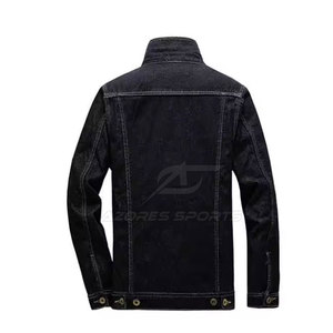 Men Winter 100% Cotton Eco-Friendly Breathable Quick Dry Jeans Jacket Casual Long Sleeve <b>Covered</b> <b>Button</b> Front Streetwear Fashion - Product Image 2
