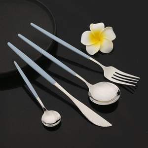 Metal Cutlery Set With Different designs perfect for contemporary lifestyle kitchens apartments restaurants dining <b>spaces</b> usage - Product Image 6
