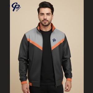 Conjunto Deportivo de 2 Piezas para Hombre, Chaqueta Cortavientos de Tela Scuba, Pantalones Deportivos, Transpirable, Resistente al Viento, Nailon Sólido - Product Image 2