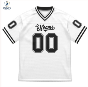Maillot de baseball personnalisé INDEX APPAREL, col en V, maille polyester respirante, manches courtes, unisexe, adulte, Team Neams 00 - Product Image 1