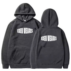 Sudadera con capucha de lana con serigrafía logotipo personalizado hombres y mujeres Venta caliente de alta calidad 100% algodón de gran tamaño Unisex - Product Image 6