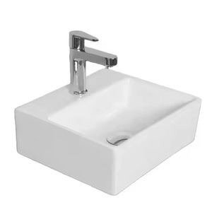 Lavabo blanco de China de alta calidad moderno sobre el fregadero de la encimera, lavabo de baño Lavabo lavabo de mano de Arte de cerámica barato - Product Image 3