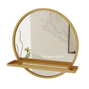 Meilleure vente miroir mural luxe fantaisie en métal doré de créateur pour la maison miroir mural décoratif miroir mural design unique - Product Image 3