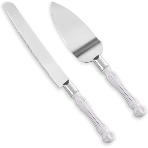 Hot Selling Engrave logo Custom Color Retro Blue Vintage Cake Knife and Server <b>Set</b> for <b>Kitchen</b> <b>Accessories</b> Wedding Hostess Gift - Product Image 6