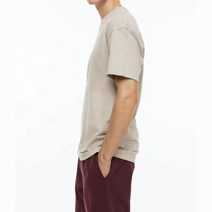 T-shirt d'été à manches courtes pour hommes, 100% coton, doux, personnalisé, respirant, impression de logo personnalisé - Product Image 5