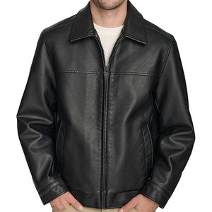 <b>Men's</b> Stylish Vintage High Quality Genuine Leather <b>Jacket</b> Best Popular Winter Design with <b>Long</b> Sleeves OEM Service - Product Image 1