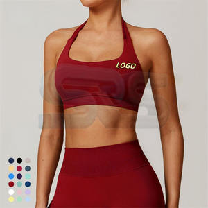 Women Sports Bra Seamless Yoga Fitness Bra <b>Adjustable</b> <b>Strap</b> Gym Workout Top Custom Logo Wholesale Activewear - Product Image 4