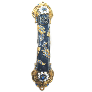 Compre mezuzah de metal de diseño vintage, casa de aluminio hecha a mano religiosa, regalo de calentamiento, Pergamino de puerta, mezuzah de metal a precio mayorista - Product Image 4