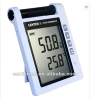 Termometer Higrometer Digital Monitor Suhu dan Kelembapan Dalam & Luar Ruangan Layar LCD Plastik IP40 Pengaturan Alarm OEM/ODM