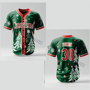 2025 Pakistan personnalisé maillot de Baseball de Noël pour hommes vêtements de sport sublimés pour les fans de baseball fabriqué au Pakistan - Product Image 3