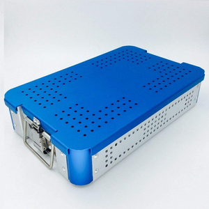 Caja de bandeja de esterilización hueca de acero inoxidable de calidad superior | Caja de almacenamiento de instrumentos quirúrgicos de acero inoxidable - Product Image 2