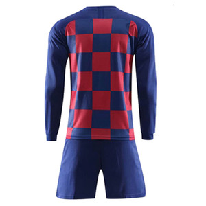 High Quality Soccer Uniform Football Jersey <b>Set</b> Breathable Quick Dry Anti-Bacterial Half Summer Custom Logo Teamwear OEM - Product Image 1