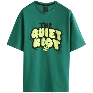 MUESTRA GRATUITA SIN CANTIDAD MÍNIMA DE PEDIDO Camiseta Personalizada con Estampado Puff, Camiseta de Algodón Jersey 100% de Alto Gramaje con Hombros Caídos para Streetwear - Product Image 1