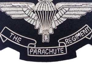 Personalized Parachute Blazer Pocket Crest <b>Badges</b> Embroidered Uniform <b>Badges</b> with Sequin Decoration Handmade Back Pins Supplier - Product Image 3