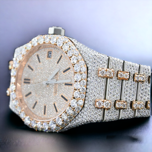 Sang Trọng Tùy Chỉnh Iced out VVS Moissanite Kim Cương Hip Hop Sang Trọng Đồng Hồ Cơ Khí Với Gra Chứng Nhận Cho Nam Giới - Product Image 3