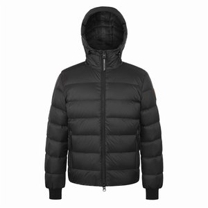 Veste matelassée pour homme, grande taille, noire, personnalisée, avec fermeture éclair, de haute qualité, pour l'extérieur, hiver, MOQ faible - Product Image 1