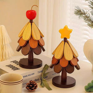 Wooden Tree Coaster Solid Acacia <b>Table</b> <b>Mat</b> For Cup And Pot Use Vietnam By 99 Gold Data - Ms Violet - Product Image 1