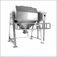 Mélangeur automatique à double cône en acier doux, taille personnalisée, pour poudres chimiques, avec moteur de mélange et capacités de broyage, pompe 200L