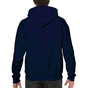Fabricants de sweat à capuche de haute qualité personnalisé unisexe coupe régulière lourd uni noir poche et logo votre logo ou logo de marque à capuche - Product Image 3