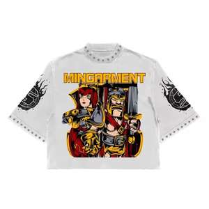 T-shirt court OEM pour hommes Boîte décontractée adaptée 100% coton 200 à 360gsm Tissu/Stock. - Product Image 1