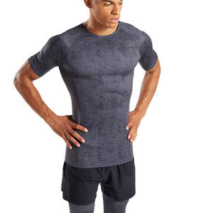 Camiseta Deportiva para Hombre, Corte Regular, Manga Corta, Algodón Orgánico con Spandex, Secado Rápido, Ecológica, Transpirable - Product Image 4