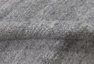 Tapis texturé en fil pour animaux de compagnie réversible gris uni moderne tapis rembourré tissé à la main 5 'x 7' ovale mince salon tissage plat - Product Image 6