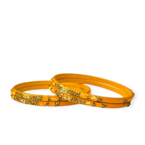 ชุดกำไลข้อมืองานแต่งงานดีไซน์เรขาคณิตชุบทองคำสีเหลืองหรูหรา ประดับมุกเทียม ราคาขายส่งสำหรับผู้หญิง - Product Image 3