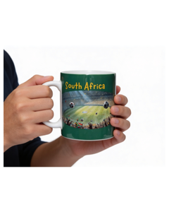 Recuerdo Decorativo de Cerámica Pintada Aislante del Estadio de Fútbol de Sudáfrica, Bandera de Orgullo Nacional, Regalo Novedoso - Product Image 2