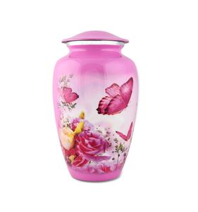 ผู้ใหญ่สีชมพูผีเสื้อCremation Urnเถ้ามนุษย์ผู้ใหญ่Urnอนุสรณ์ฝังศพCremation Urns 200 ลูกบาศก์นิ้ว (ผู้ใหญ่ขนาดใหญ่) - Product Image 1