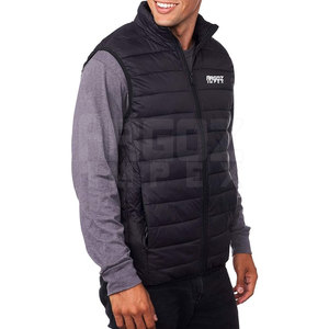 แจ็กเก็ตขนเป็ดแขนกุดสำหรับผู้ชายสินค้ามาใหม่โลโก้แบบคอตั้งพิมพ์โลโก้ได้ตามต้องการ - Product Image 5