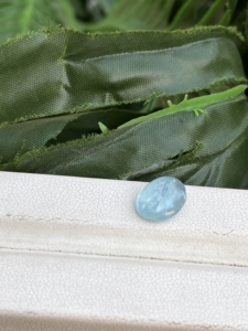 พลอยอะความารีนธรรมชาติ2.87กะรัตอัญมณีทรงวงรีทรงหลวมมีความแวววาวสำหรับการทำเครื่องประดับเพชร - Product Image 3