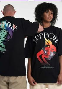 Vedaroot เสื้อยืดแขนสามส่วนสำหรับผู้หญิงและผู้ชาย, ผ้าฝ้าย180 GSM ทรงโอเวอร์ไซส์พิมพ์ลายออกแบบได้ตามที่ต้องการทั้งด้านหน้าและด้านหลัง - Product Image 2