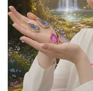 Boucles d'oreilles bohèmes unisexes en druzy plaqué or, bijoux fantaisie en laiton, boucles d'oreilles pendantes pour les soirées, provenant d'un fournisseur de confiance - Product Image 4