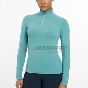 Ropa de entrenamiento y competición con tecnología de secado rápido que absorbe la humedad, capas base delgadas, Capas base para montar a caballo para mujer - Product Image 1
