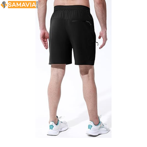 <b>Men's</b> Casual Fitness Mesh <b>Shorts</b> Lightweight Quick-Dry Sportswear for Gym & Training Plain Dyed Solid Pattern - Product Image 4
