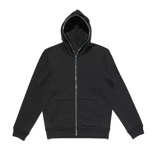 เสื้อสเวตเชิ้ตมีฮู้ดแบบมีซิปสำหรับผู้ชายเสื้อมีฮู้ดแบบซิปรูดซิปหน้ามีฮู้ดสำหรับเล่นกีฬาฮิปฮอปลำลองโลโก้ตามสั่ง - Product Image 4