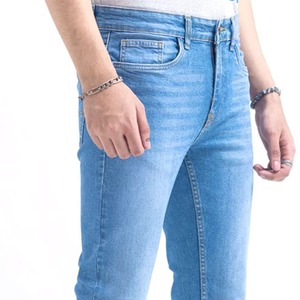 OEM personnalisé hommes droit Denim jean taille haute 100% coton lavé pantalon classique décontracté Streetwear style - Product Image 6