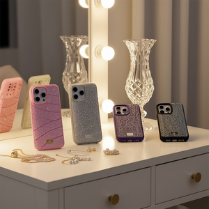 Funda de Teléfono Móvil de Lujo con Diamantes en Relieve y Brillo, TPU+PC, Resistente a Impactos, para 13 - Product Image 2